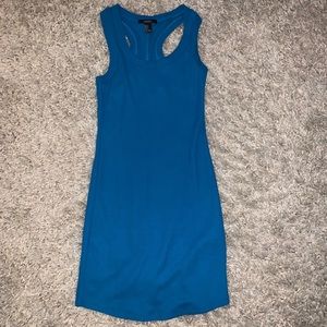 Blue body con dress